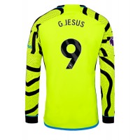 Fotballdrakt Herre Arsenal Gabriel Jesus #9 Bortedrakt 2023-24 Langermet